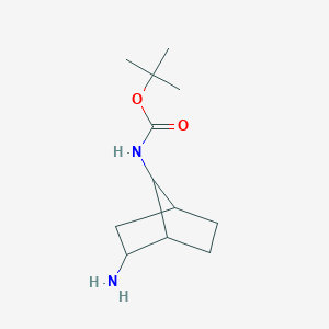 molecular formula C12H22N2O2 B13139066 Tert-butyl (2-aminobicyclo[2.2.1]heptan-7-YL)carbamate 