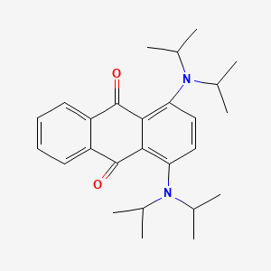 molecular formula C26H34N2O2 B13139112 1,4-Bis[di(propan-2-yl)amino]anthracene-9,10-dione CAS No. 142059-66-3