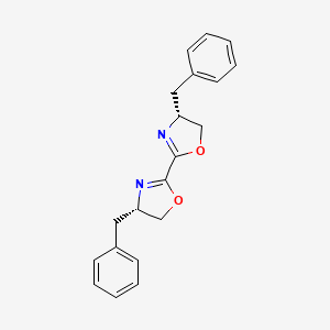 molecular formula C20H20N2O2 B13139170 rel-(R,S)-4,4'-DiBenzyl-4,4',5,5'-tetrahydro-2,2'-bioxazole 