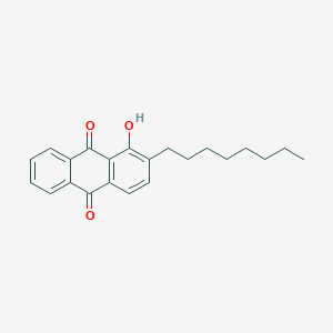 molecular formula C22H24O3 B13139174 1-Hydroxy-2-octylanthracene-9,10-dione CAS No. 90395-97-4