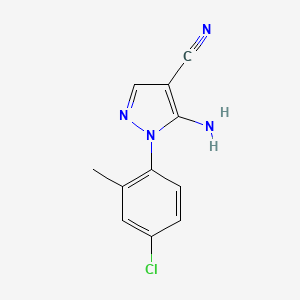 5-Amino-1-(4-chloro-2-methyl-phenyl)-1H-pyrazole-4-carbonitrile