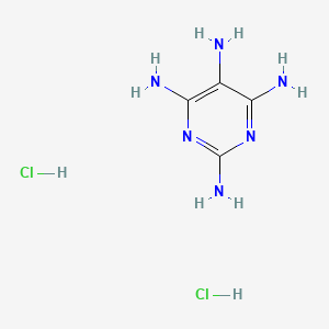 molecular formula C4H10Cl2N6 B1313920 Pyrimidine-2,4,5,6-tetraamine dihydrochloride CAS No. 39944-62-2