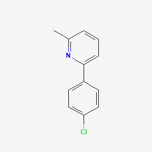 molecular formula C12H10ClN B1313924 2-(4-Chlorophenyl)-6-methylpyridine CAS No. 61704-26-5