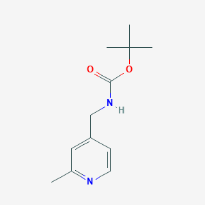 molecular formula C12H18N2O2 B13139279 tert-Butyl ((2-methylpyridin-4-yl)methyl)carbamate 