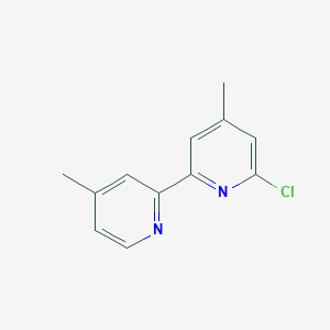 molecular formula C12H11ClN2 B13139388 6-Chloro-4,4'-dimethyl-2,2'-bipyridine CAS No. 1025763-34-1
