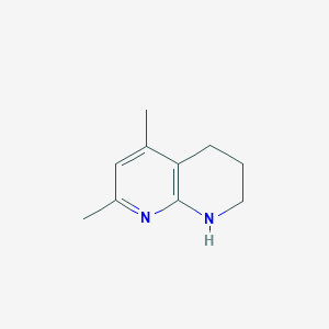 molecular formula C10H14N2 B1313939 5,7-Dimethyl-1,2,3,4-tetrahydro-1,8-naphthyridine CAS No. 65541-95-9
