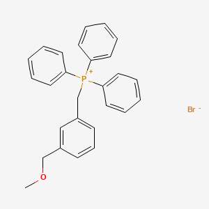 molecular formula C27H26BrOP B13139414 {[3-(Methoxymethyl)phenyl]methyl}(triphenyl)phosphanium bromide CAS No. 15323-30-5