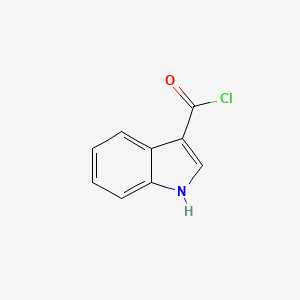 molecular formula C9H6ClNO B1313943 1H-Indole-3-carbonyl chloride CAS No. 59496-25-2