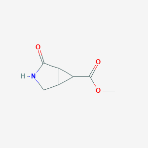 molecular formula C7H9NO3 B13139451 Methyl2-oxo-3-azabicyclo[3.1.0]hexane-6-carboxylate 