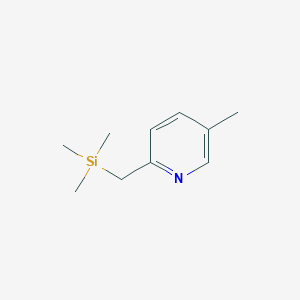 molecular formula C10H17NSi B131395 5-Methyl-2-((trimethylsilyl)methyl)pyridine CAS No. 158588-03-5