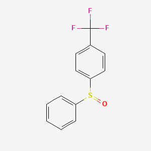 molecular formula C13H9F3OS B13139500 Phenyl[4-(trifluoromethyl)phenyl] sulfoxide 