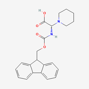 molecular formula C22H24N2O4 B13139512 Fmoc-3-(1-piperidinyl)-L-Ala-OH 