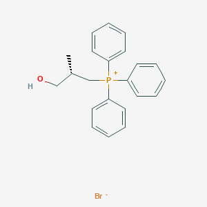 molecular formula C22H24BrOP B13139527 [(2S)-3-Hydroxy-2-methylpropyl](triphenyl)phosphanium bromide CAS No. 81658-46-0