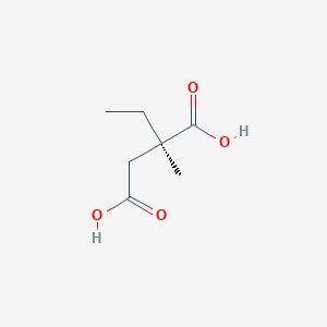 molecular formula C7H12O4 B13139537 (R)-2-Ethyl-2-methylsuccinic acid 