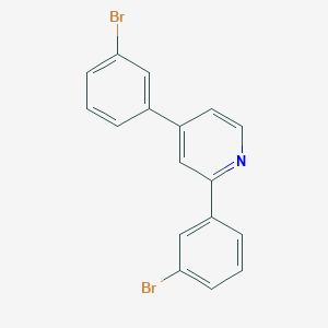 molecular formula C17H11Br2N B13139565 2,4-Bis(3-bromophenyl)pyridine 