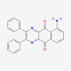 molecular formula C24H15N3O2 B13139575 6-Amino-2,3-diphenylbenzo[g]quinoxaline-5,10-dione CAS No. 88465-84-3