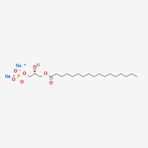molecular formula C20H39Na2O7P B13139578 disodium;[(2R)-3-heptadecanoyloxy-2-hydroxypropyl] phosphate 