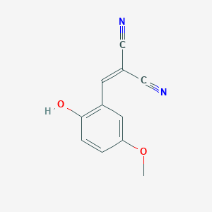 molecular formula C11H8N2O2 B13139610 2-(2-Hydroxy-5-methoxybenzylidene)malononitrile 