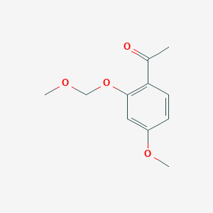 molecular formula C11H14O4 B1313962 1-[4-Methoxy-2-(methoxymethoxy)phenyl]ethanone CAS No. 58544-83-5