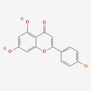 molecular formula C15H9BrO4 B13139635 2-(4-Bromophenyl)-5,7-dihydroxy-4H-chromen-4-one CAS No. 152969-70-5