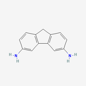 molecular formula C13H12N2 B13139670 9H-Fluorene-3,6-diamine 