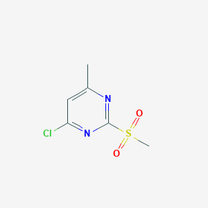 molecular formula C6H7ClN2O2S B1313969 4-Chloro-6-methyl-2-(methylsulfonyl)pyrimidine CAS No. 55329-22-1
