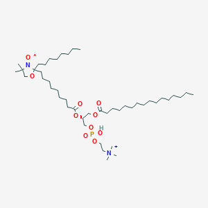 molecular formula C46H91N2O10P+ B13139704 3-Oxazolidinyloxy,2-[(11R)-14-hydroxy-18,18-dimethyl-14-oxido-9-oxo-11-[[(1-oxohexadecyl)oxy]methyl]-10,13,15-trioxa-18-azonia-14-phosphanonadec-1-yl]-4,4-dimethyl-2-octyl-,innersalt 