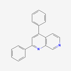 molecular formula C20H14N2 B13139730 2,4-Diphenyl-1,7-naphthyridine 