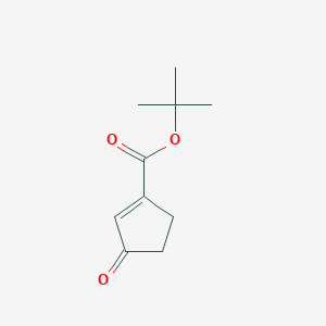 molecular formula C10H14O3 B13139740 tert-Butyl3-oxocyclopent-1-enecarboxylate 