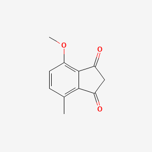 molecular formula C11H10O3 B13139775 4-Methoxy-7-methyl-1H-indene-1,3(2H)-dione CAS No. 50919-86-3