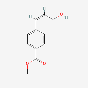 molecular formula C11H12O3 B13139790 Benzoicacid,4-[(1Z)-3-hydroxy-1-propen-1-yl]-,methylester 