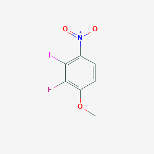 molecular formula C7H5FINO3 B13139811 2-Fluoro-3-iodo-1-methoxy-4-nitrobenzene 