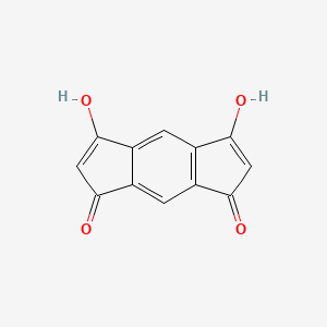molecular formula C12H6O4 B13139822 3,7-Dihydroxy-s-indacene-1,5-dione 