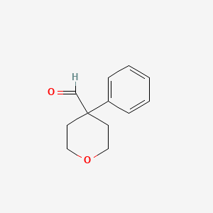4-Phenyloxane-4-carbaldehyde