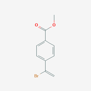 molecular formula C10H9BrO2 B13139841 Benzoicacid,4-(1-bromoethenyl)-,methylester 