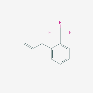 molecular formula C10H9F3 B1313986 3-[(2-Trifluoromethyl)phenyl]-1-propene CAS No. 62826-30-6