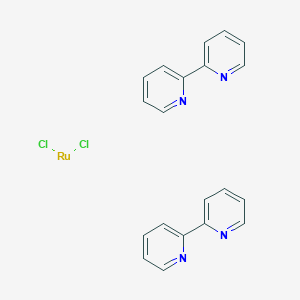 molecular formula C20H16Cl2N4Ru B13139881 Dichlorobis(bipyridine)ruthenium CAS No. 19542-80-4