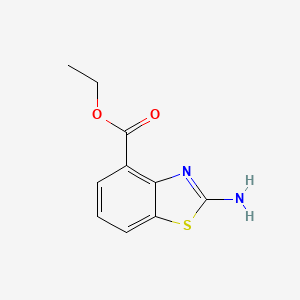 molecular formula C10H10N2O2S B13139889 Ethyl2-aminobenzo[d]thiazole-4-carboxylate 