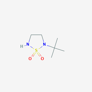 molecular formula C6H14N2O2S B1313990 2-(tert-Butyl)-1,2,5-thiadiazolidine 1,1-dioxide CAS No. 67104-92-1