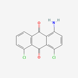 molecular formula C14H7Cl2NO2 B13139920 1-Amino-4,5-dichloroanthracene-9,10-dione CAS No. 81-57-2