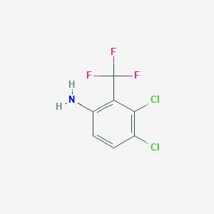 molecular formula C7H4Cl2F3N B13139932 3,4-Dichloro-2-(trifluoromethyl)aniline 