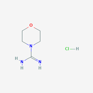molecular formula C5H12ClN3O B1313996 Morpholine-4-carboximidamide hydrochloride CAS No. 5638-78-8