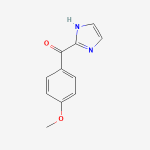 molecular formula C11H10N2O2 B1314001 (1H-imidazol-2-yl)(4-methoxyphenyl)methanone CAS No. 68090-12-0
