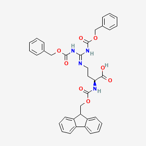 molecular formula C36H34N4O8 B13140017 Fmoc-norArg(Z)2-OH 