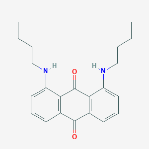 molecular formula C22H26N2O2 B13140031 9,10-Anthracenedione, 1,8-bis(butylamino)- CAS No. 733040-35-2