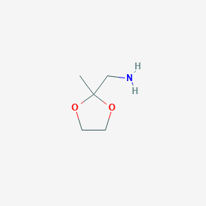 molecular formula C5H11NO2 B1314008 (2-Methyl-1,3-dioxolan-2-yl)methanamine CAS No. 3289-19-8