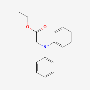 molecular formula C16H17NO2 B13140112 Ethyl 2-(diphenylamino)acetate 