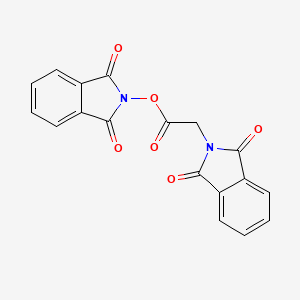 molecular formula C18H10N2O6 B13140170 1,3-Dioxoisoindolin-2-yl2-(1,3-dioxoisoindolin-2-yl)acetate 