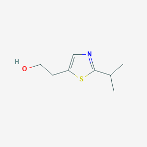 molecular formula C8H13NOS B13140175 2-(2-Isopropylthiazol-5-yl)ethanol 