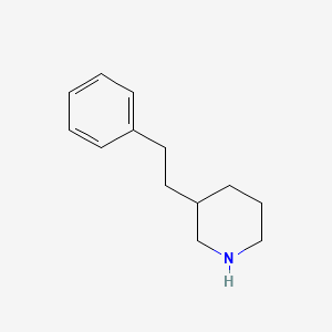 molecular formula C13H19N B1314019 3-Phenethylpiperidine CAS No. 136423-13-7